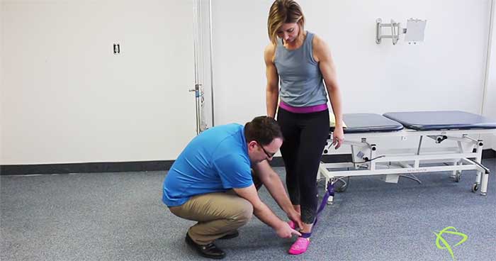 Edmonton Physiotherapist explains how to to improve the Dorsiflexion of the foot
