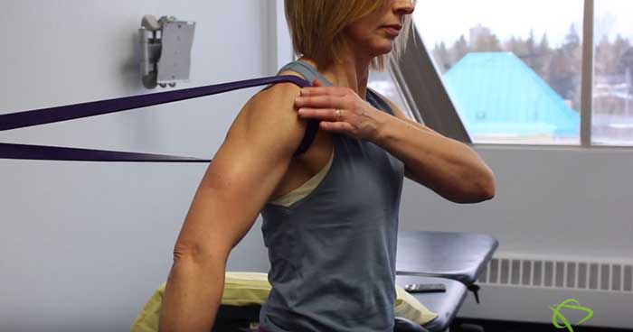 Shoulder Capsular stretches for pain relief in Edmonton