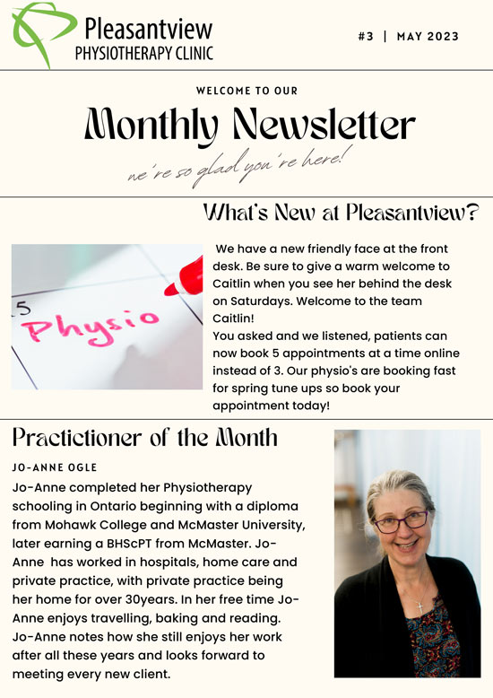 monthly newsletter for May month