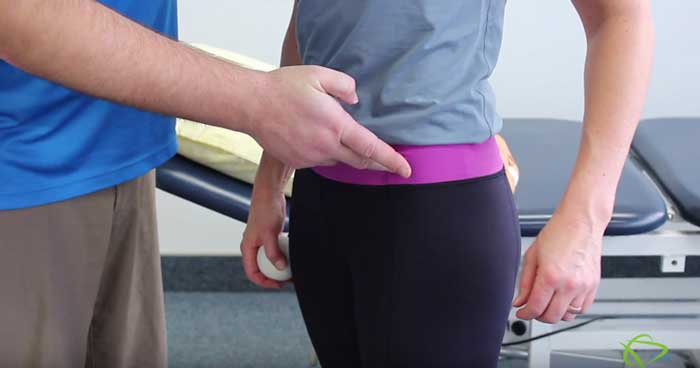 Self-massage hip flexor technique by Pleasantview Physiotherapy